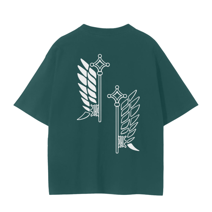 Attack on Titan - Survey Corps Streetwear Shirt Green, Brown, Beige - AY Line