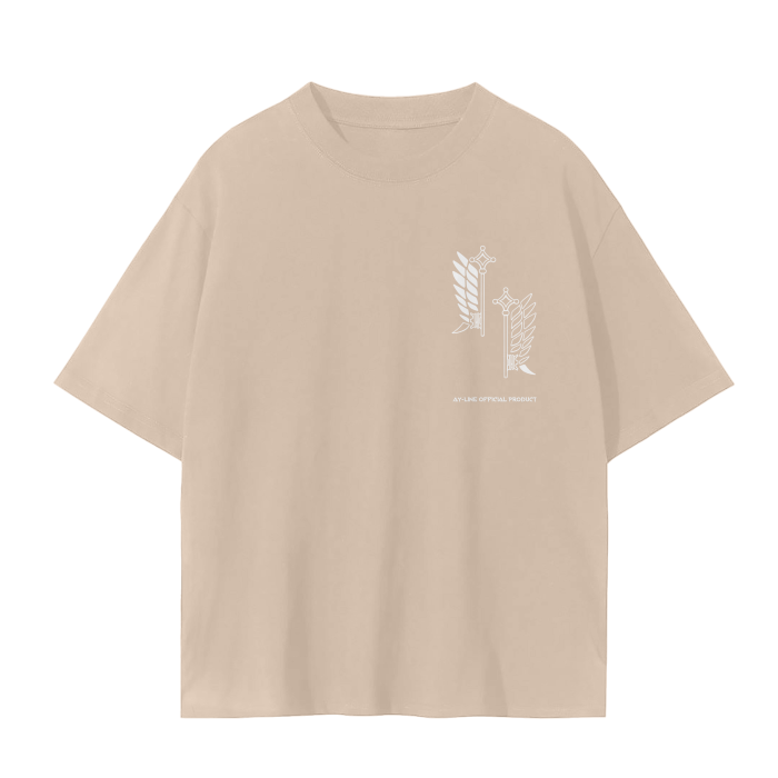 Attack on Titan - Survey Corps Streetwear Shirt Green, Brown, Beige - AY Line Camel / S