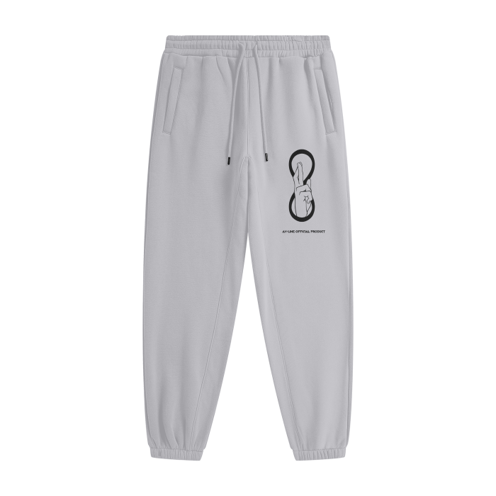 JUJUTSU KAISEN - Gojo Streetwear Pants Light - AY Line Flower Gray / S