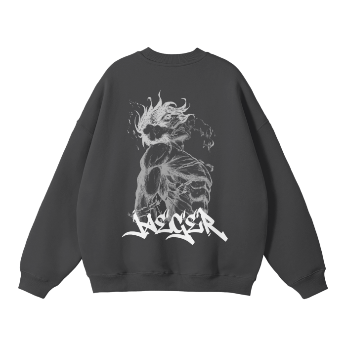 Attack on Titan - Eren Jaeger Streetwear Sweatshirt Grey - AY Line