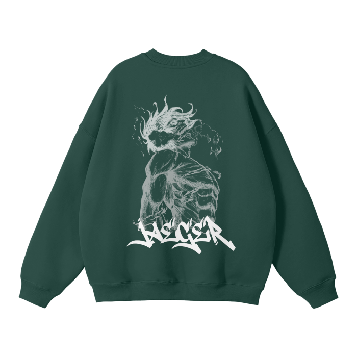 Attack on Titan - Eren Jaeger Streetwear Sweatshirt Green - AY Line
