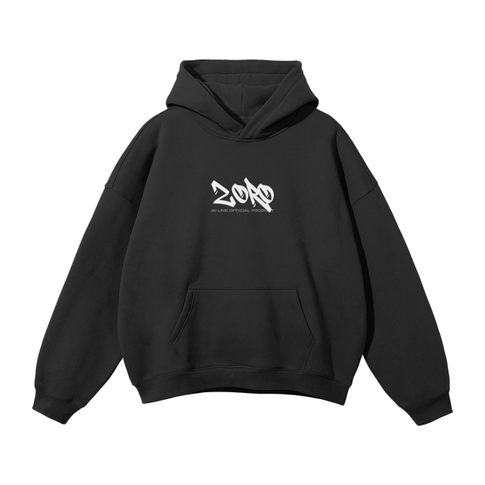 One Piece - Zoro Graffiti Streetwear Hoodie Black - AY Line Black / S