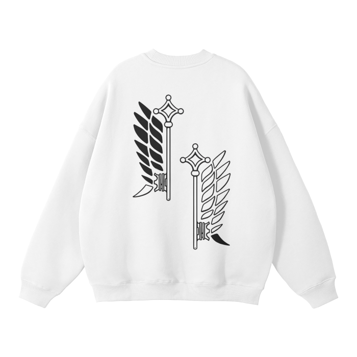 Attack on Titan - Survey Corps Streetwear Sweatshirt White - AY Line
