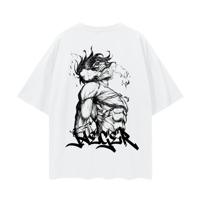 Attack on Titan - Eren Jaeger Streetwear Shirt White - AY Line