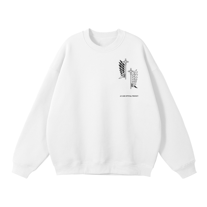 Attack on Titan - Survey Corps Streetwear Sweatshirt White - AY Line White / S