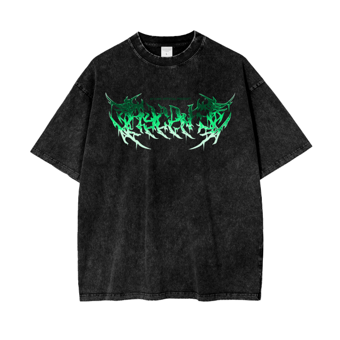 One Piece - Zoro Metal Streetwear Shirt Stone Washed - AY Line Black / S