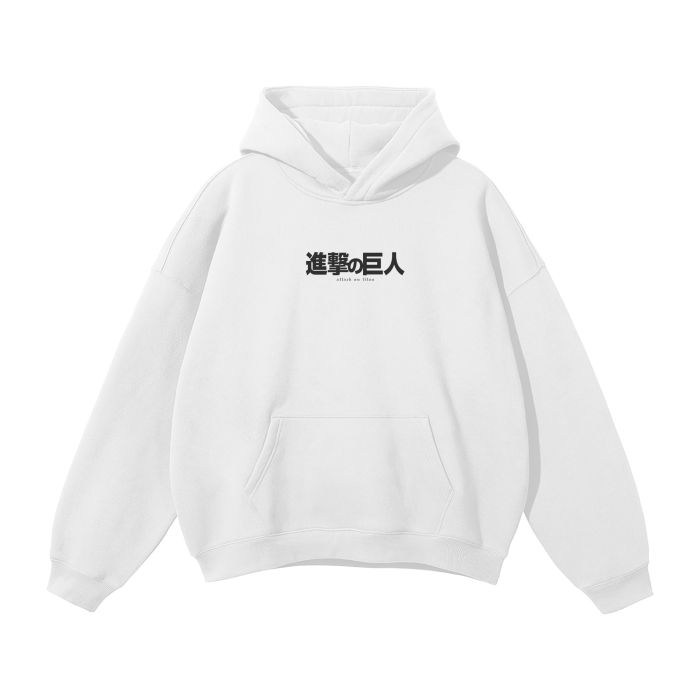 Attack on Titan - Eren Fallen Angel Streetwear Hoodie White - AY Line White / S