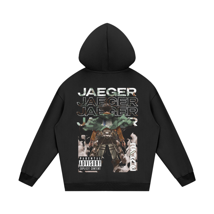 Attack on Titan - Eren Jaeger Heavyweight Hoodie Black - AY Line