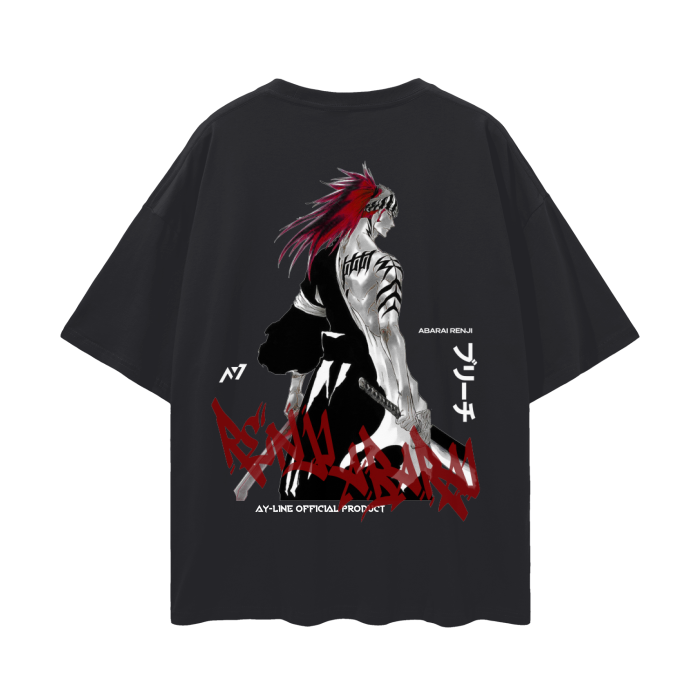 Bleach - Renji Abarai Streetwear Shirt Black,MOQ1,Delivery days 5