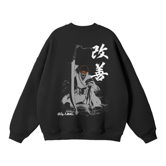 Bleach - Ichigo Streetwear Sweatshirt Black - AY Line