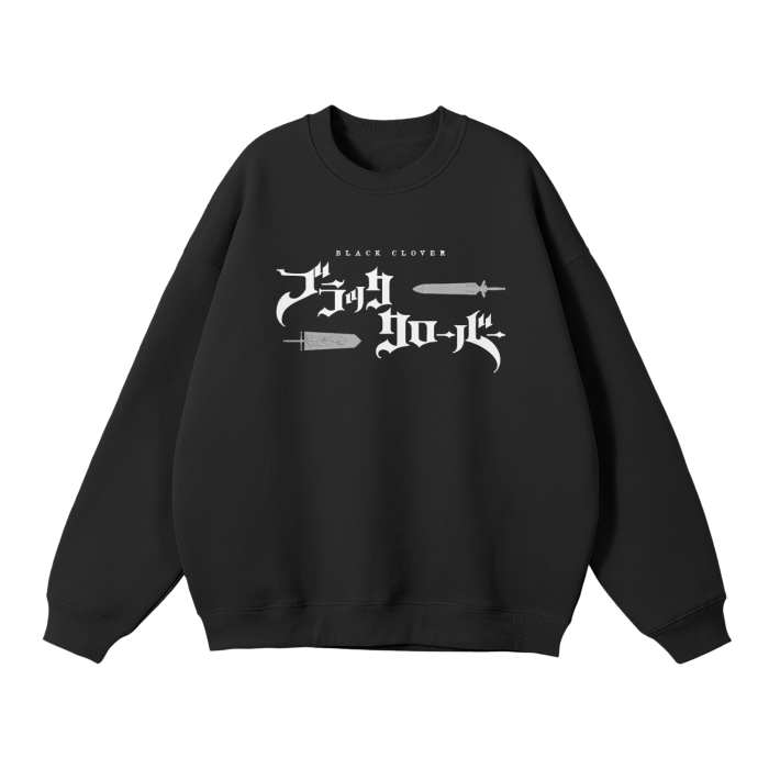 Black Clover - Asta Graffiti Streetwear Sweatshirt Black - AY Line Black / S