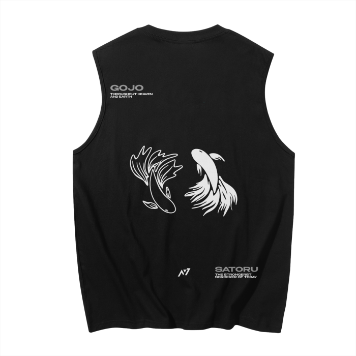 JUJUTSU KAISEN - Gojo Geto Streetwear Tank Top Black - AY Line