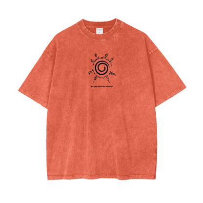 Naruto - Naruto Streetwear Shirt Orange Washed - AY Line Orange / S