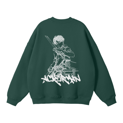 Attack on Titan - Levi Ackerman Streetwear Sweatshirt Green - AY Line