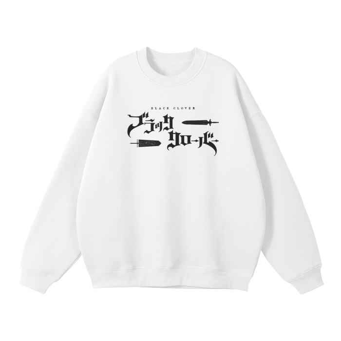 Black Clover - Asta Graffiti Streetwear Sweatshirt White - AY Line White / S