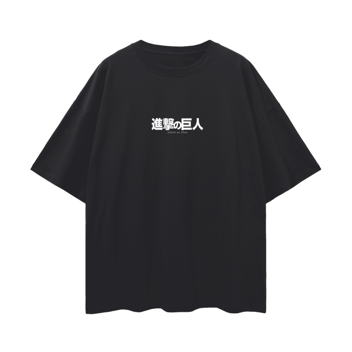 Attack on Titan - Eren Fallen Angel Streetwear Shirt Black - AY Line Black Beauty / S