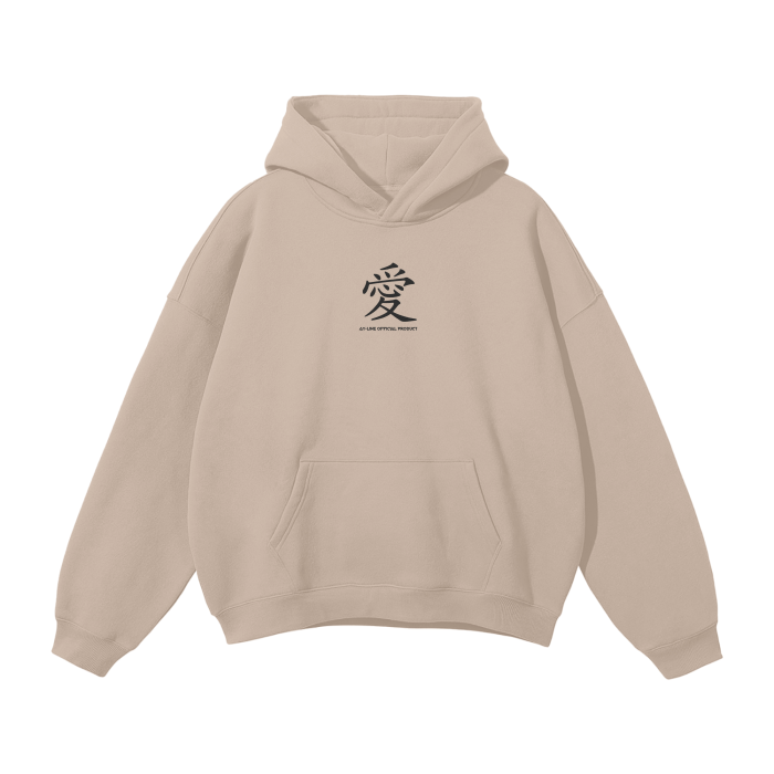 Naruto - Gaara Streetwear Hoodie Beige - AY Line Gray Apricot / S