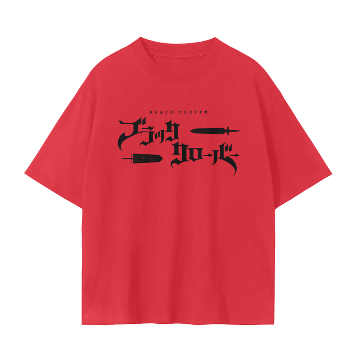Black Clover - Asta Graffiti Streetwear Shirt Red - AY Line Red / S