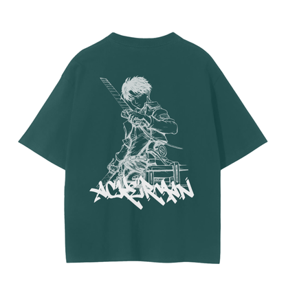 Attack on Titan - Levi Ackerman Streetwear Shirt Green - AY Line