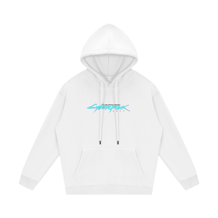 Cyberpunk Heavyweight Hoodie - AY Line White / S
