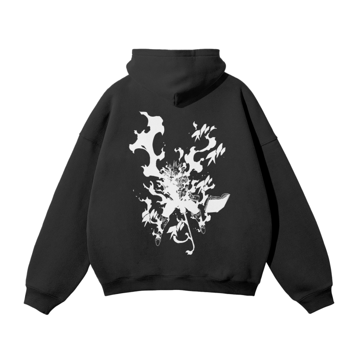 Black Clover - Asta Graffiti Streetwear Hoodie Black - AY Line