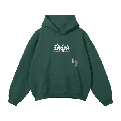 Attack on Titan - Eren Jaeger Streetwear Hoodie Green - AY Line Eden Green / S