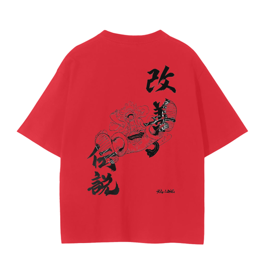 One Piece - Luffy Gear 5 Streetwear Shirt Red - AY Line