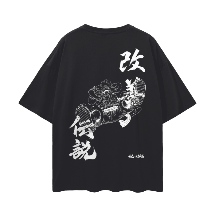 One Piece - Luffy Gear 5 Streetwear Shirt Black - AY Line
