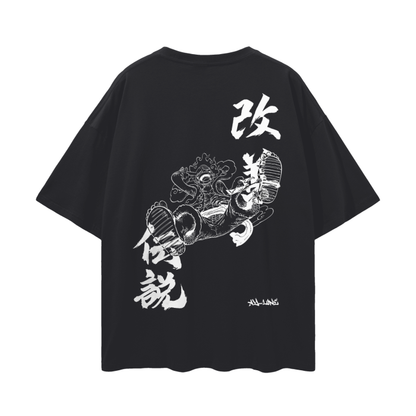 One Piece - Luffy Gear 5 Streetwear Shirt Black - AY Line