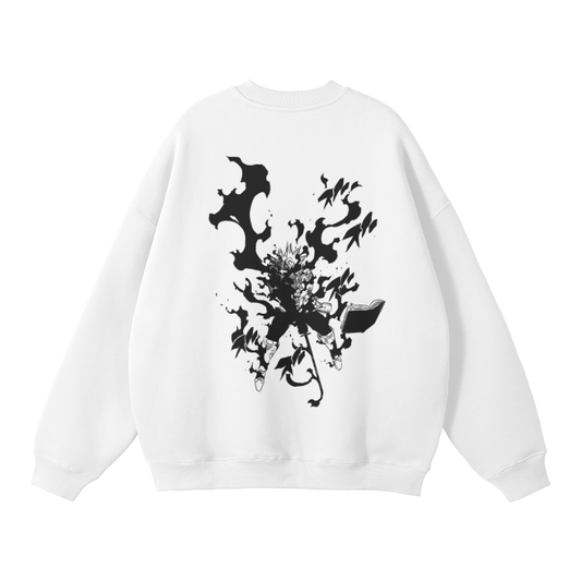 Black Clover - Asta Graffiti Streetwear Sweatshirt White - AY Line