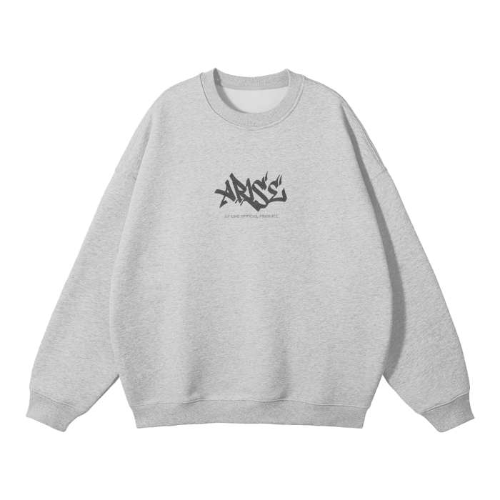 Solo Leveling - Sung Jin Woo Graffiti Streetwear Sweatshirt Grey - AY Line Flower Gray / S