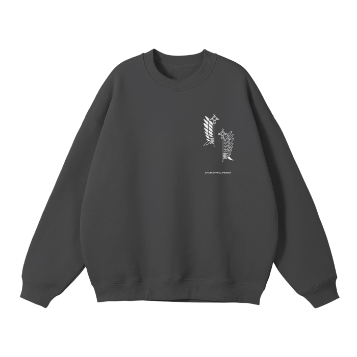 Attack on Titan - Survey Corps Streetwear Sweatshirt - AY Line Dark Gray / S