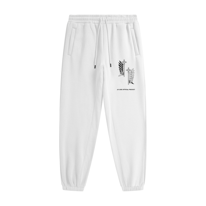 Attack on Titan - Survey Corps Streetwear Pants White - AY Line