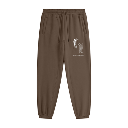 Streetwear Unisex Fleece Joggers - AY Line Dark Brown / S