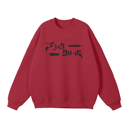 Black Clover - Asta Graffiti Streetwear Sweatshirt Red - AY Line Dark Red / S