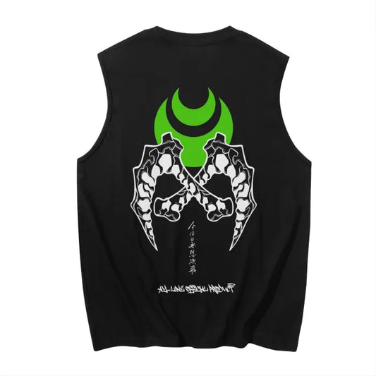 Demon Slayer - Gyutaro Streetwear Tank Top Black - AY Line