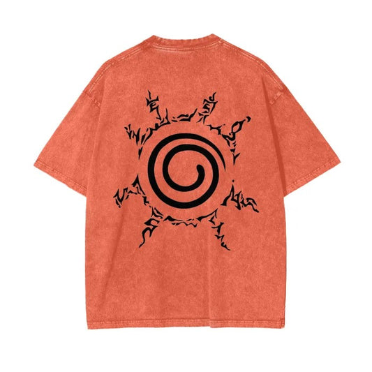 Naruto - Naruto Streetwear Shirt Orange Washed - AY Line