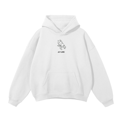 One Piece - Luffy Gear 5 Streetwear Hoodie White - AY Line White / S