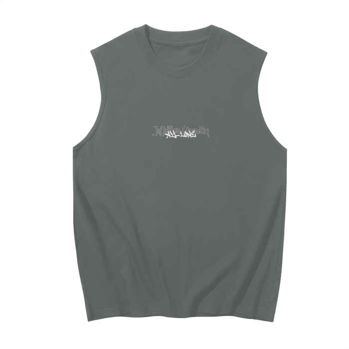 JUJUTSU KAISEN - Gojo Graffiti Streetwear Tank Top Grey - AY Line Medium Grey / M