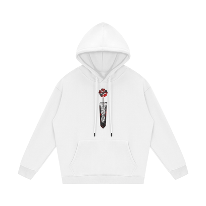 Black Clover Heavyweight Hoodie - AY Line White / S