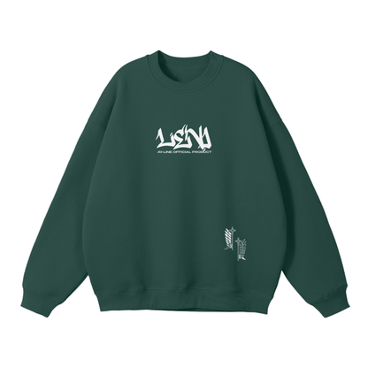 Attack on Titan - Levi Ackerman Streetwear Sweatshirt Green - AY Line Eden Green / S