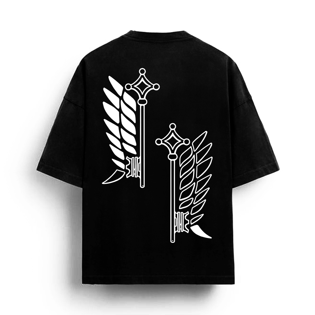 Attack on Titan - Survey Corps Streetwear Shirt Black - AY Line
