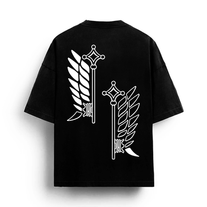 Attack on Titan - Survey Corps Streetwear Shirt Black - AY Line