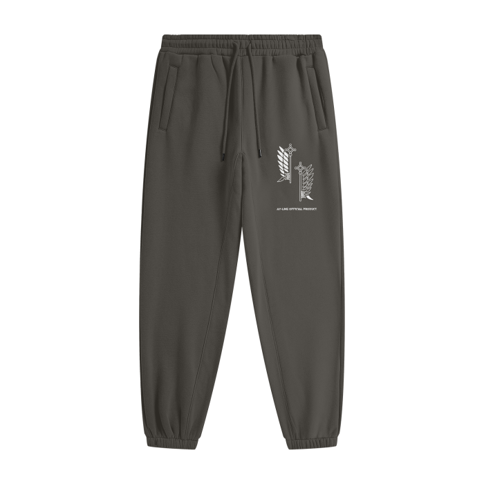 Streetwear Unisex Fleece Joggers - AY Line Taupe / S