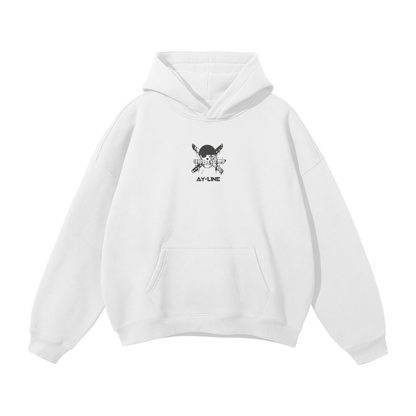 One Piece - Zoro Streetwear Hoodie White - AY Line White / S