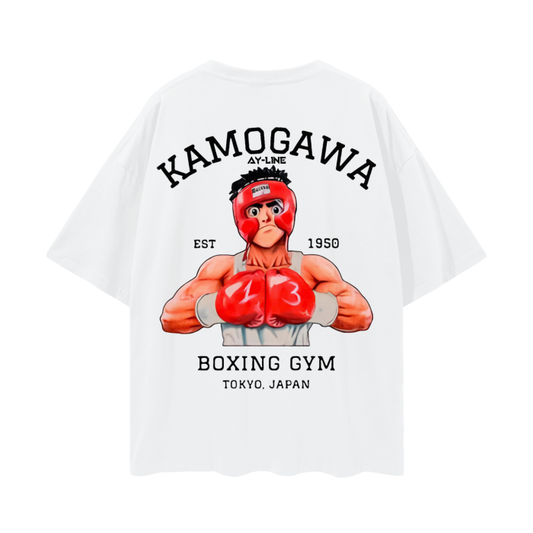 Hajime No Ippo - Komogawa Boxing Gym Shirt White - AY Line