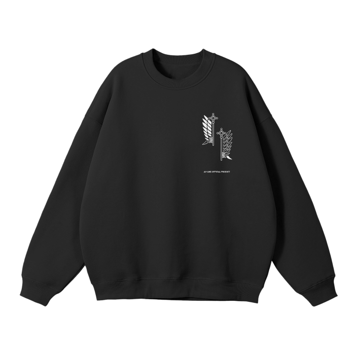 Attack on Titan - Survey Corps Streetwear Sweatshirt - AY Line Black / S