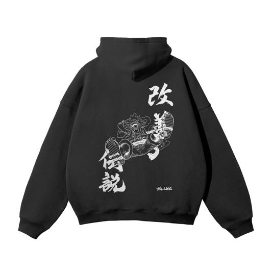 One Piece - Luffy Gear 5 Streetwear Hoodie Black - AY Line