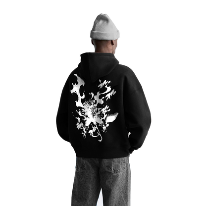 Black Clover - Asta Graffiti Streetwear Hoodie Black - AY Line