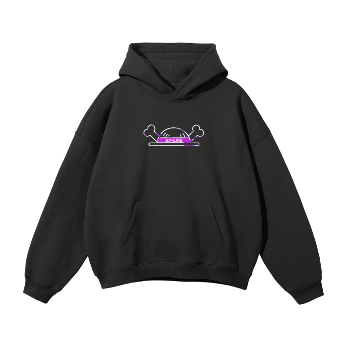 One Piece - Luffy Gear 5 Hoodie - AY Line Black / S